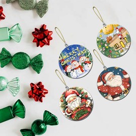 Christmas Ornament Friendship Gifts for Neighborhood Hello Neighbor Christmas Tree Decoration Acrylic Hanging Tags New Neighbor Welcome Gift Stocking Stuffers for Women Men