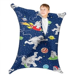 Space Astronaut Dynamic Movement Stretchy Sensory Body Socks - Stretchable Sensory Sack to Help Kids Relax and Focus - ADHD and Improve Sensory Full Body Sock for Kids (Large)