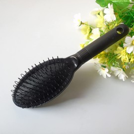 Creative Loop Wig Brush Looped Bristles Cushioned Comb for Hair Extensions Hair Pieces Professional Hair Accessory Black