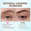 2 Pack Tinted Brow Gel, Waterproof Eyebrow Mascara for Fluffy
