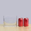 CYS EXCEL Glass Book Vase (H:6" Open:7"x2") Round Edge Oval