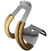 MKS Half Clip Steel - Deep - With Leather, Metallic,