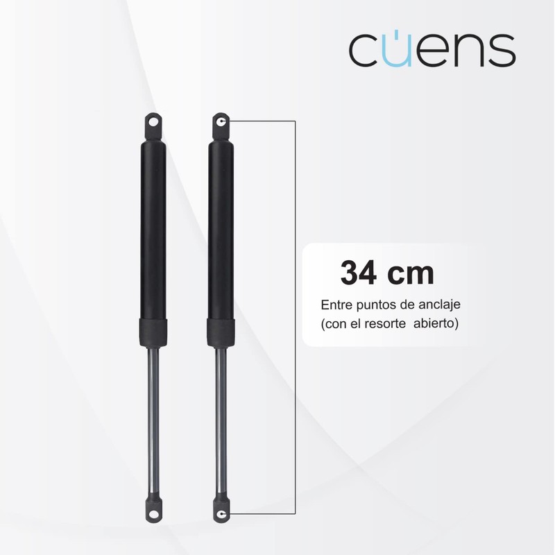 Set of 2 Gas Springs or Shock Absorbers for Bed