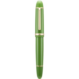 Jinhao X159 - Pluma estilográfica de acrílico café, tamaño 8, punta extrafina, borde plateado, diseño clásico, bolígrafo de escritura suave con