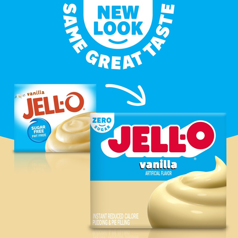 Jell-O Vanilla Zero Sugar Instant Reduced Calorie Pudding & Pie