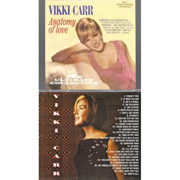 VIKKI CARR-ULTIMATE COLLECTION/IT MUST BE HIM/ANATOMY OF LOVE-NEW CD