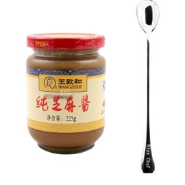 Wang Zhihe Pure Sesame Paste + Free one NineChef Spoon (2 Bottle)