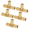 3 Way Adapter Fitting Brass 5/8in Brass Universal Tee Fitting