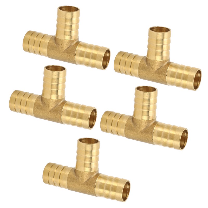3 Way Adapter Fitting Brass 5/8in Brass Universal Tee Fitting