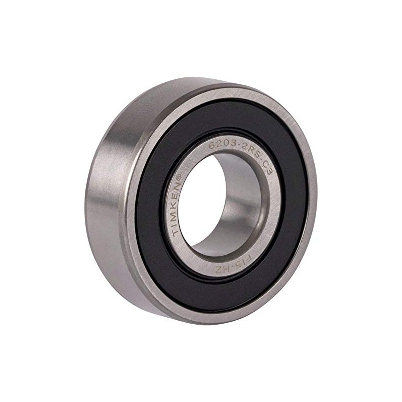 2PACK TIMKEN 6203-2RSC3 17x40x12mm Double Rubber Seal Bearings C3 Clearance