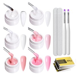 GZSYY Builder Gel for Gel Nails 6 Colours World of Nails Design Gel Nails UV Set