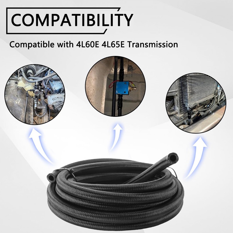 6AN Automatic Transmission Cooler Kit Compatible with 4L60E 4L65E -
