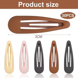 30 Stk Haarspangen, 3 cm Haarspangen Mädchen, Barrette Haarspange, Haarspangen für Mädchen, Haar Clips Metall, Haarspangen Kinder. (Mehrfarbig)