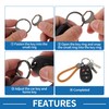 A ABSOPRO Car Keychain Universal Key Chain with Ring for