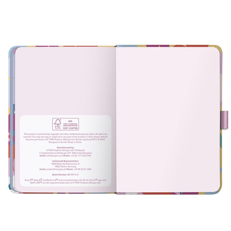 Busy B A6 Diary - Mid-Year Academic Planner - Aug