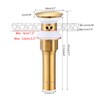 BESy Brushed Gold Bathroom Sink Drain, Bathroom Faucet Vanity Sink