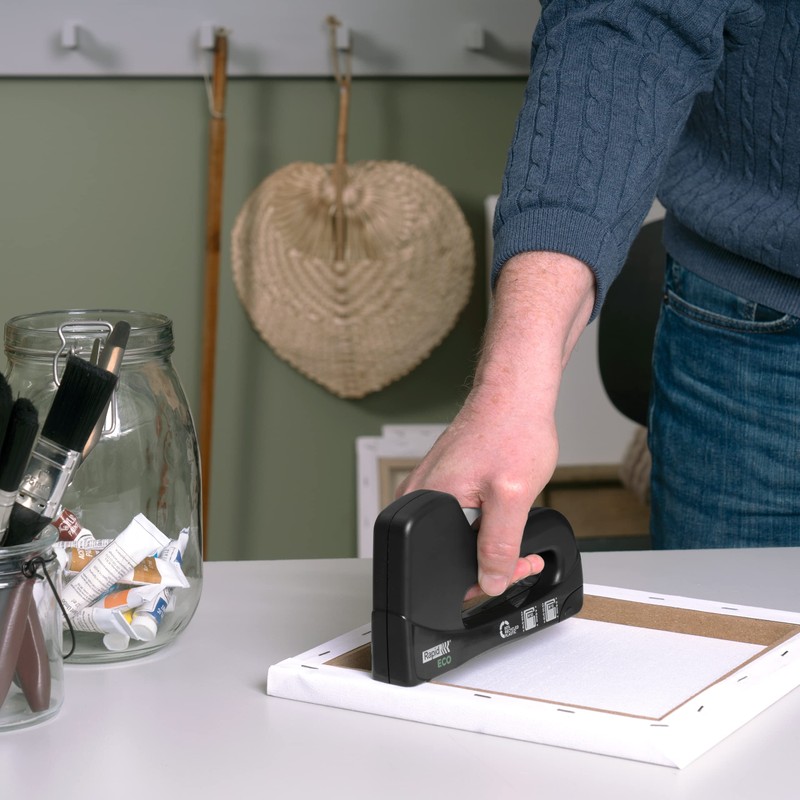 Rapid Staple Gun for Diy Applications, Recycled Plastic Body, Ecotacker,