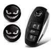 SkinoEu 2 x Diameter 14 mm 3D Key Emblem Sticker