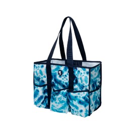 geckobrands 8 Pocket Tote - Utility Travel Swimming Pool Tote Duffle Bag for Gym, Shopping, and Everyday Use