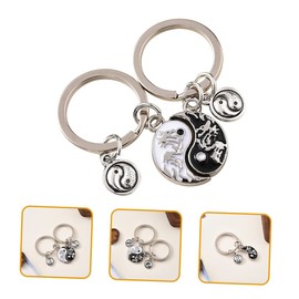 Baluue 1 Pair Keychain Matching Key Ring for Couples Girlfriend Unique Chinese for Anniversaries and Special Occasions
