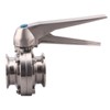 DERNORD Butterfly Valve with Trigger Handle Stainless Steel 304 Tri