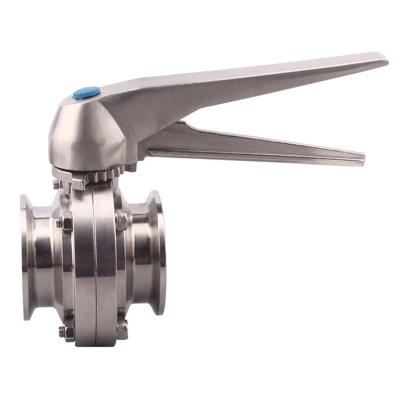 DERNORD Butterfly Valve with Trigger Handle Stainless Steel 304 Tri