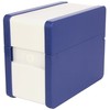 Rexel Provence File Box A6, Rectangular Metal, Non-Slip Base, Adjustable