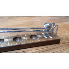 WE Games Shoot The Moon Game, Large 18 inches, Walnut Stained Solid Wood Boar...