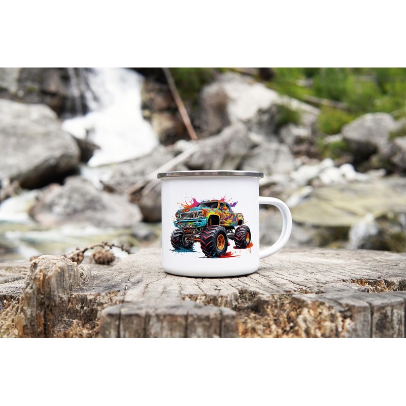 MAXIKIWI - Durable Enamel Coffee or Tea Cup for Indoor