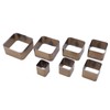 7PCS Leather Die Cutter Rounded Tetragonum 20‑50mm Leather Cutting Dies