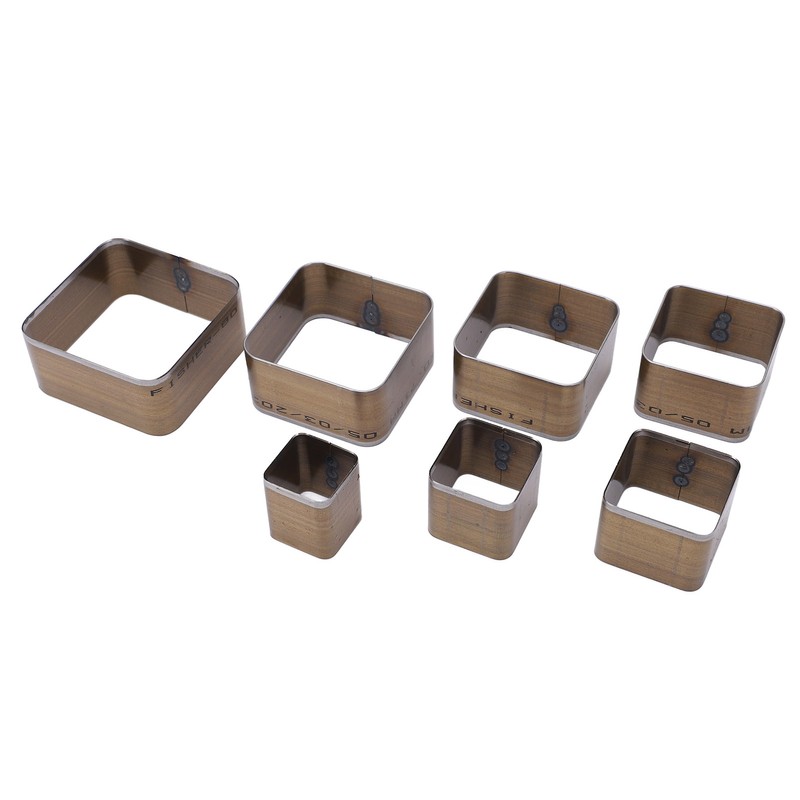 7PCS Leather Die Cutter Rounded Tetragonum 20‑50mm Leather Cutting Dies