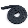 URBEST Black Plastic Flexible Nested Semi Closed Drag Chain Cable
