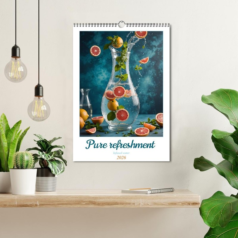 Pure refreshment - Infused water (Wall Calendar 2026 DIN A3