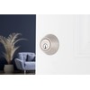BRINKS - Transitional Single Cylinder Deadbolt, Satin Nickel - Built