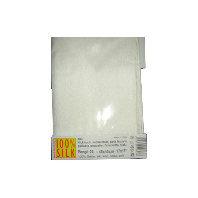 Silk cloth, 45 cm x 45 cm, pongé 05