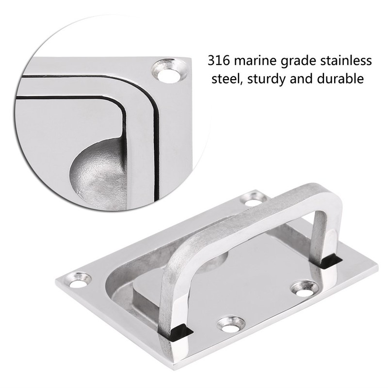 Boat Flush Hatch Locker, Stainless Steel Boat Recessed Hatch Pull