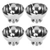 4Pcs Stainless Steel Dessert Bowl Multi Functional Drop Resistant Rustproof