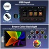 UNITOPSCI 9 Inch Single Din Wireless Apple CarPlay Android Auto