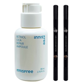 Innisfree Retinol Cica Trace Ampoule Large Capacity 80ml + (2 additional Eyebrow Gray Brown) / 이니스프리 레티놀 시카 흔적 앰플 대용량 80ml + (아이브로우 회갈색 2개 추가)