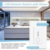 2-in-1 Dimmer Switch & 12V LED Driver, 60W Slide Dimmer