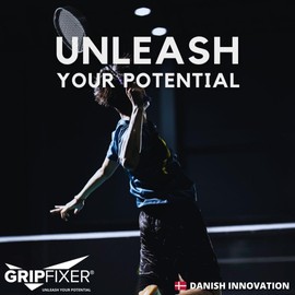 GRIPFIXER Badminton Ensures The Correct Grip The Ultimate Training Equipment & Teaching Aid Danish Innovation Small-Left