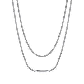 Suplight Snake Necklace 2mm 20inch Stainless Chains for Women Mens Chain Necklaces