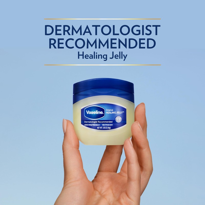 Vaseline Petroleum Jelly Travel-Size 2-Pack – Hypoallergenic Skin Protectant, Unscented
