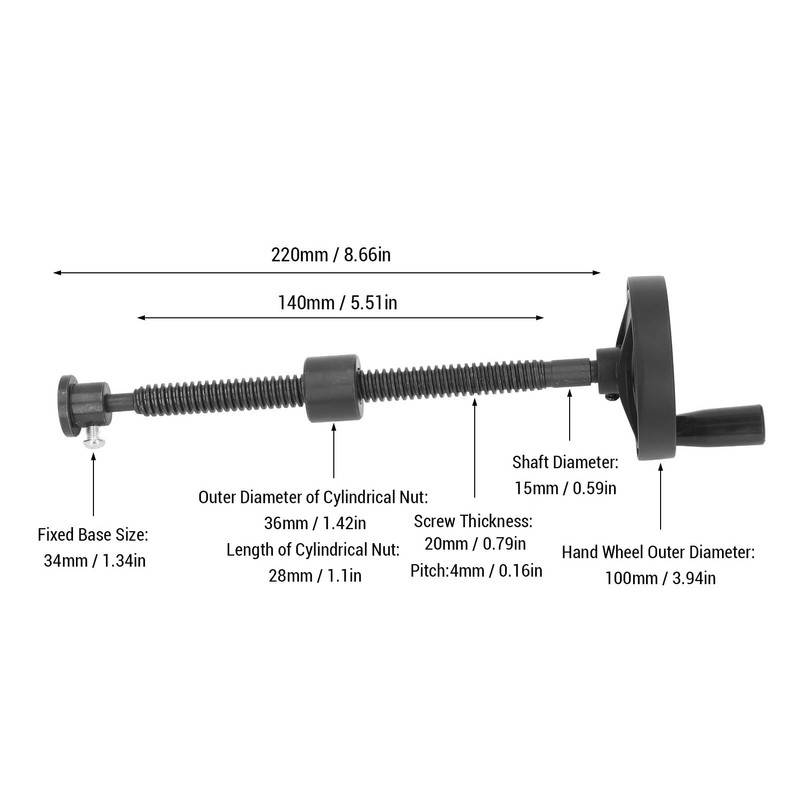 Workbench Vise Screw, T20 Self Locking Bench Vise Screw Heavy