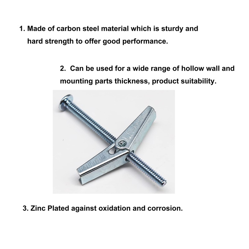 cSeao 22 Pieces Heavy Duty Drywall Ceiling TV Anchors Toggle