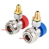 AC R134A Adapter, High Flow Safe Design 1/4" High Low