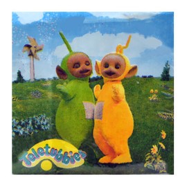 PBS Kids TELETUBBIES SMALL NAPKINS (16) ~ Birthday Party Supplies Beverage Serviettes