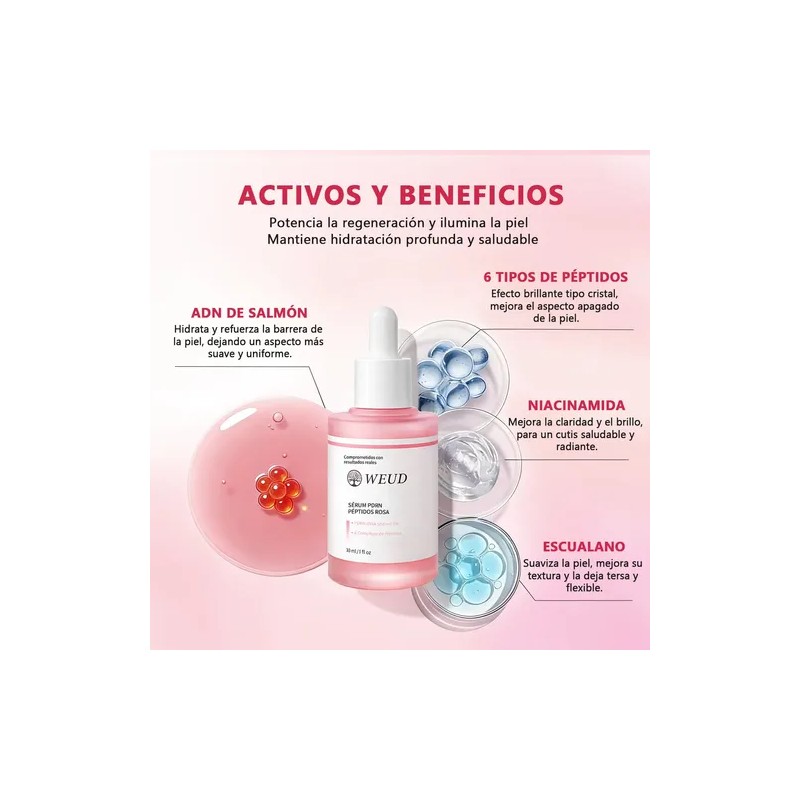 Facial Weud Pdrn Reafirmante Antiarrugas: Tónico Sérum