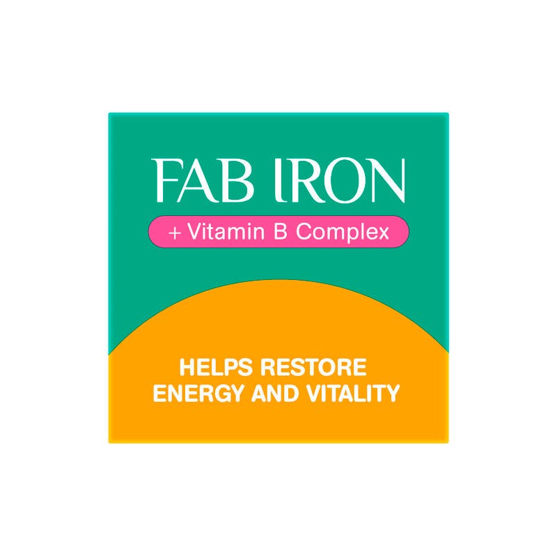 Fab Iron + Vitamin B Complex 60 Tablets