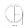 Top-Spring 12 Packs Shower Curtain Rings Plastic Curtain O Rings